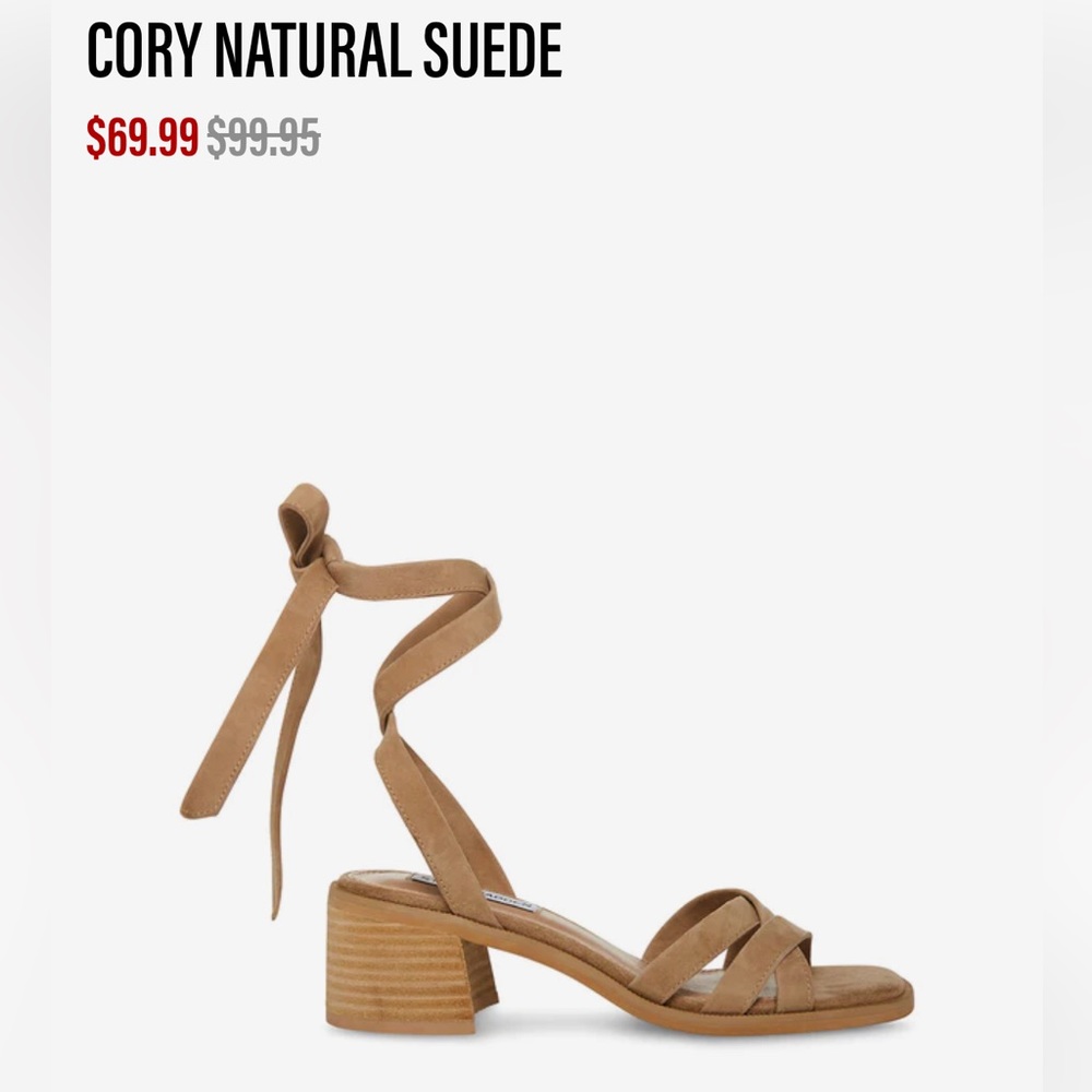 Steve Madden CORY Natural Suede - Never Worn!